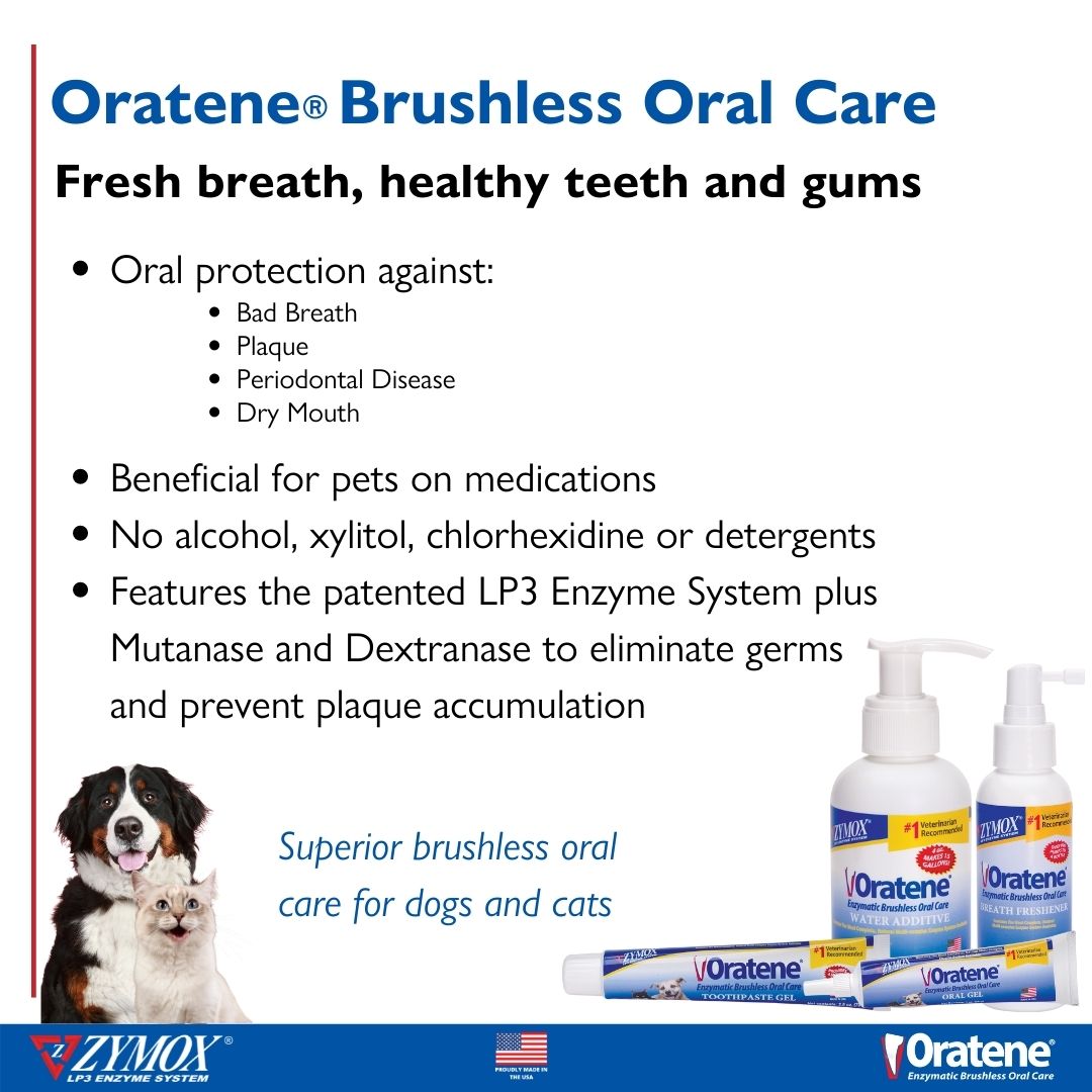Zymox Oratene Brushless Toothpaste Gel - 2.5 oz.