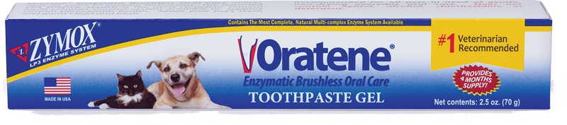 Zymox Oratene Brushless Toothpaste Gel - 2.5 oz.