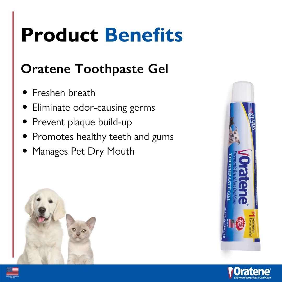 Zymox Oratene Brushless Toothpaste Gel - 2.5 oz.