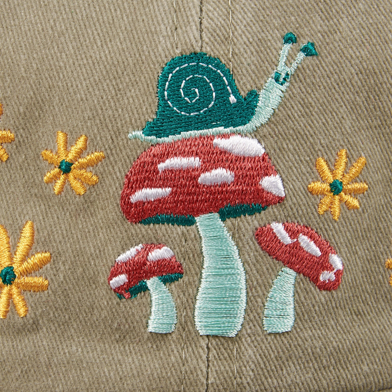 Mushroom Snail Baseball Cap