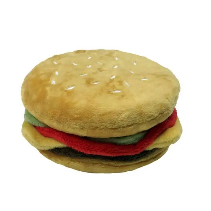 Juguete súper chirriador de hamburguesa con queso