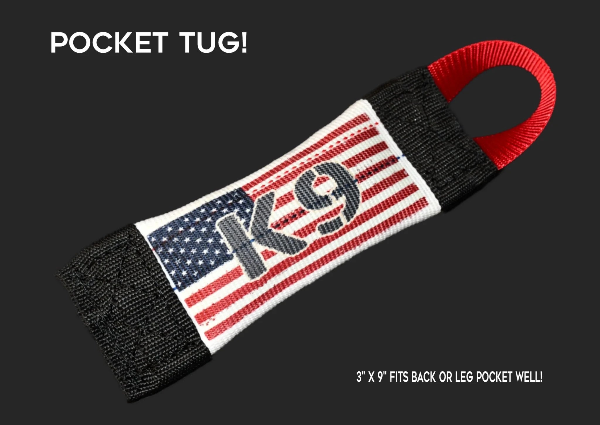 Training Tugs Patriotic Flag K9 Pocket Fire Hose Tug