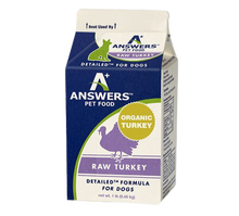 Load image into Gallery viewer, Answers+ Detailed Formula Raw Turkey Frozen Dog Food
