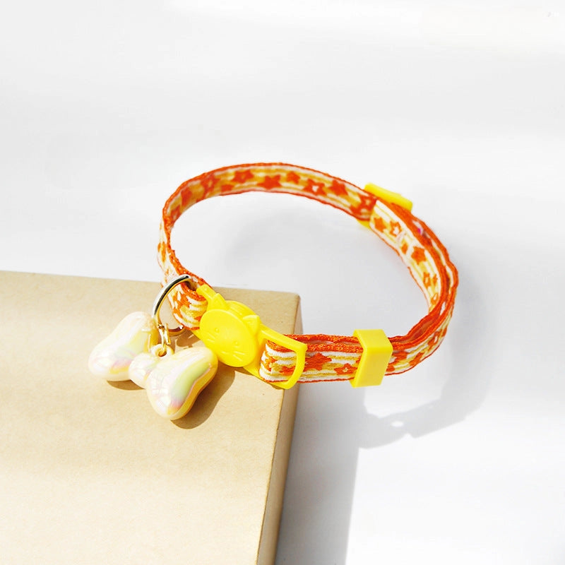 Adjustable Cat Break-Away Collar - Star Design