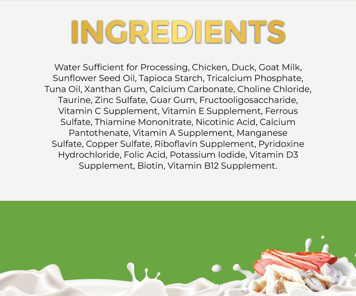 Fussie Cat Super Premium Chicken with Duck in Goat Milk Gravy Shredded Wet Cat Food, 2.47-oz can