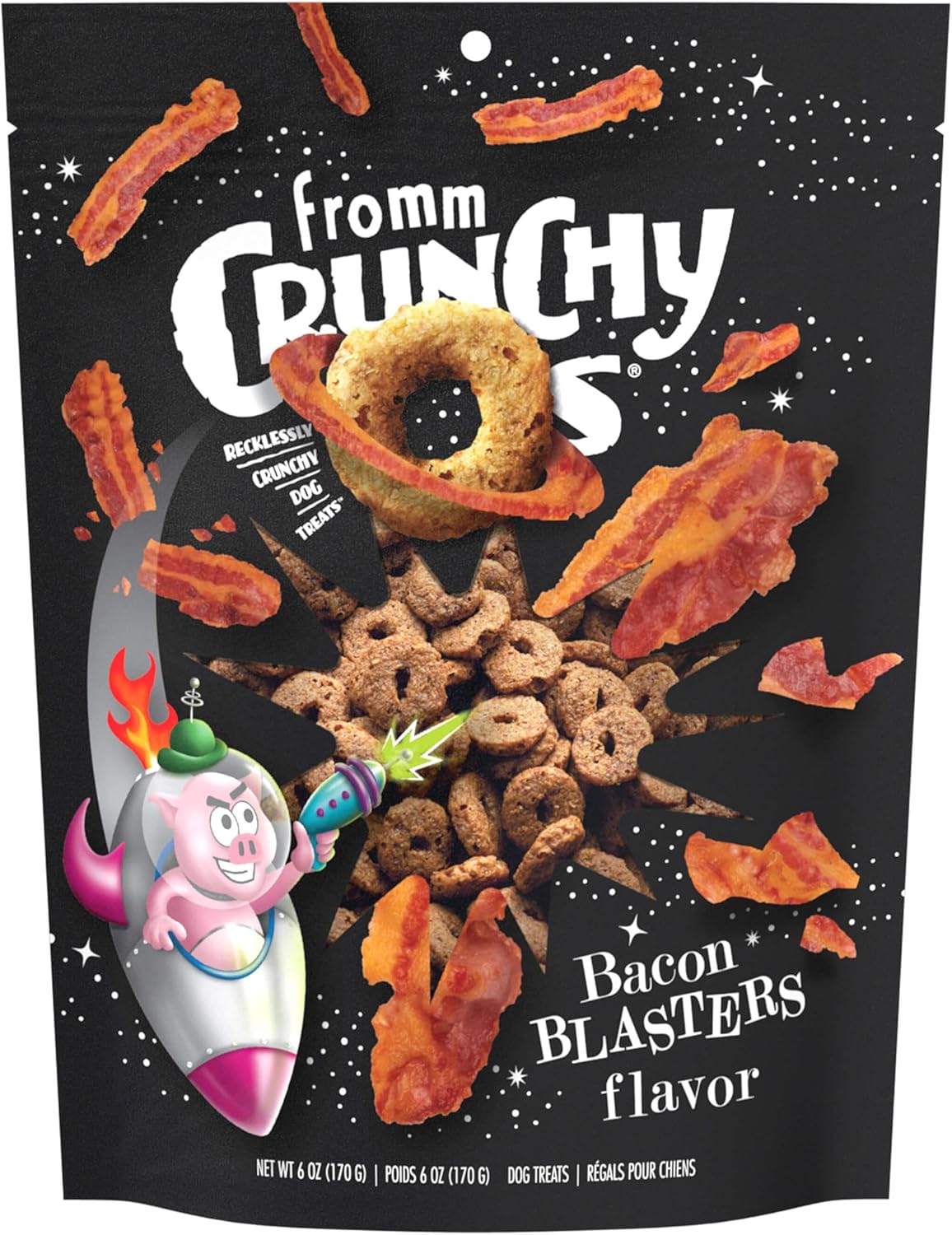 Fromm Dog Crunchy O'S Bacon Blasters 6oz