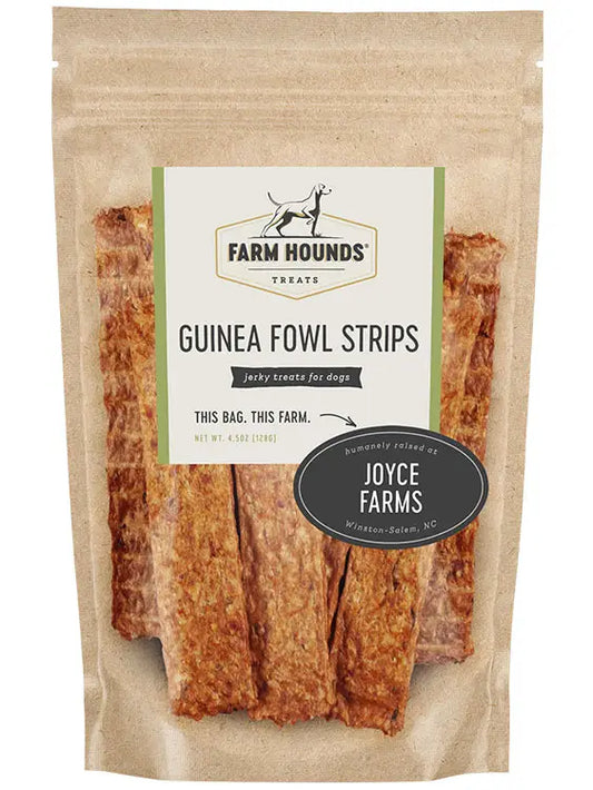 Farm Hounds Guinea Fowl Strips (Heritage Breed) 4.5oz