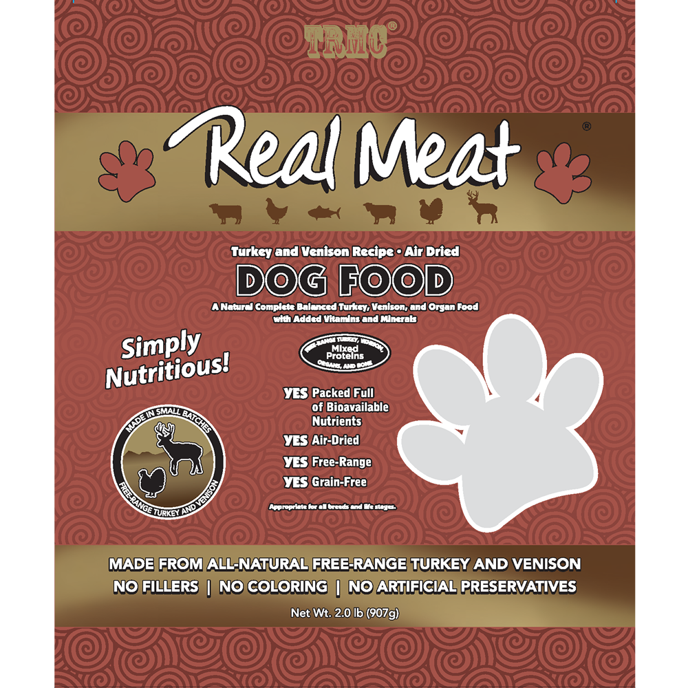 The Real Meat Air-Dried Turkey & Venison Dog Food