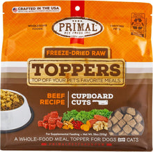 Load image into Gallery viewer, Primal Cupboard Cuts Beef Grain-Free Freeze-Dried Raw Dog Food Topper
