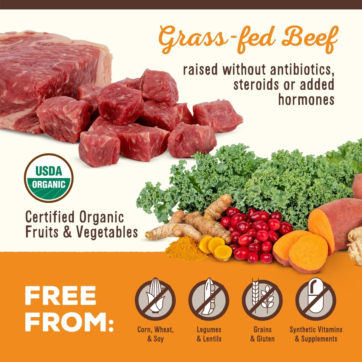 Primal Cupboard Cuts Beef Grain-Free Freeze-Dried Raw Dog Food Topper