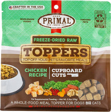 Cargar imagen en el visor de la galería, Primal Cupboard Cuts Chicken Grain-Free Freeze-Dried Raw Dog Food Topper
