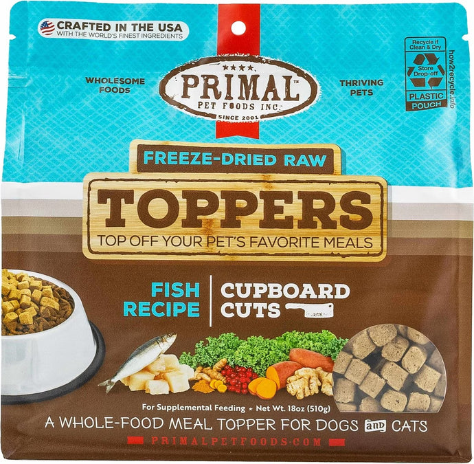 Primal Cupboard Cuts Fish Grain-Free Freeze-Dried Raw Dog Food Topper