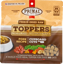 Load image into Gallery viewer, Primal Cupboard Cuts Pork Grain-Free Freeze-Dried Raw Dog Food Topper
