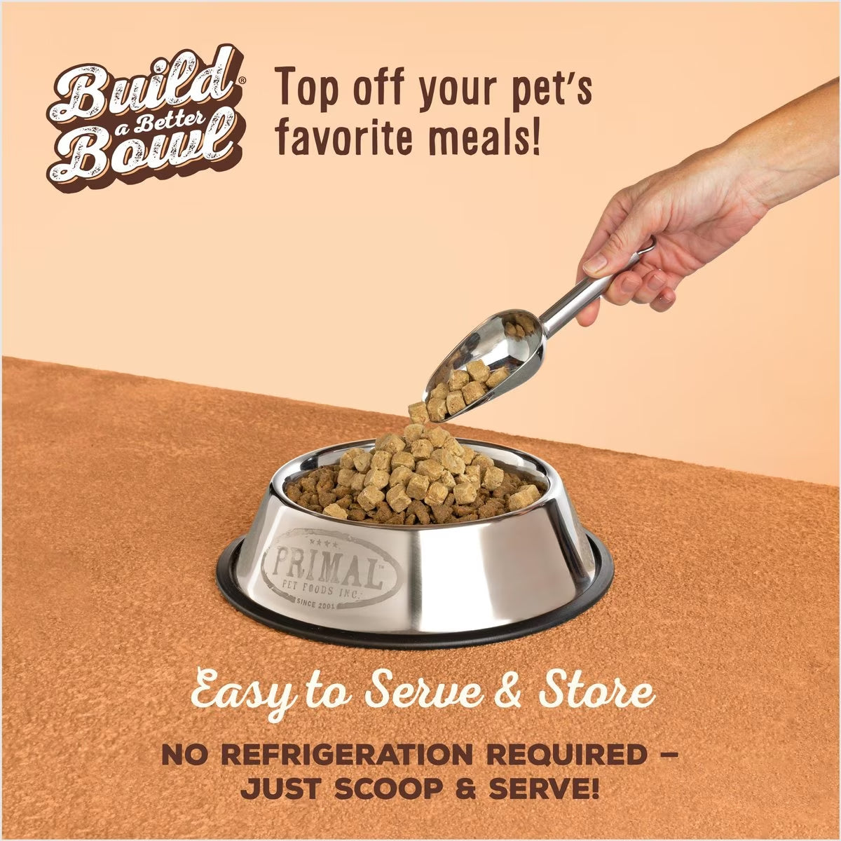 Primal Cupboard Cuts Pork Grain-Free Freeze-Dried Raw Dog Food Topper