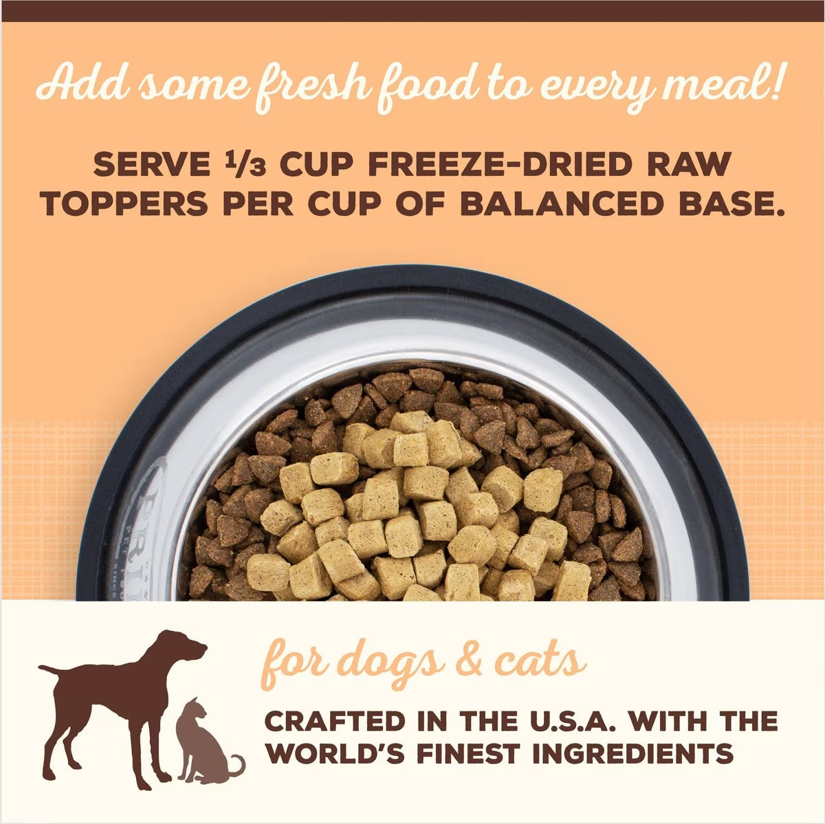 Primal Cupboard Cuts Pork Grain-Free Freeze-Dried Raw Dog Food Topper