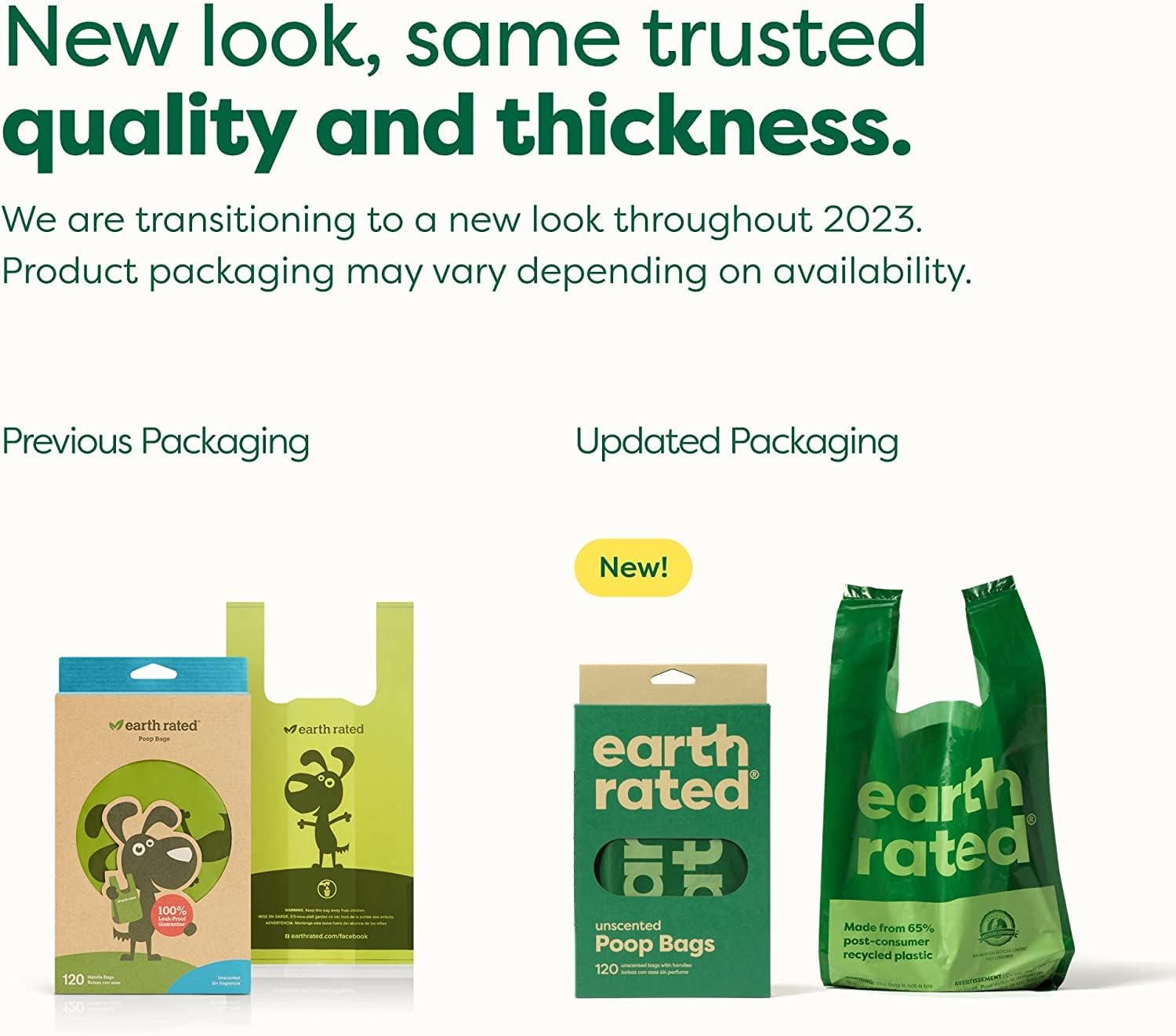 Earth Rated Dog Poop Bags with Handles