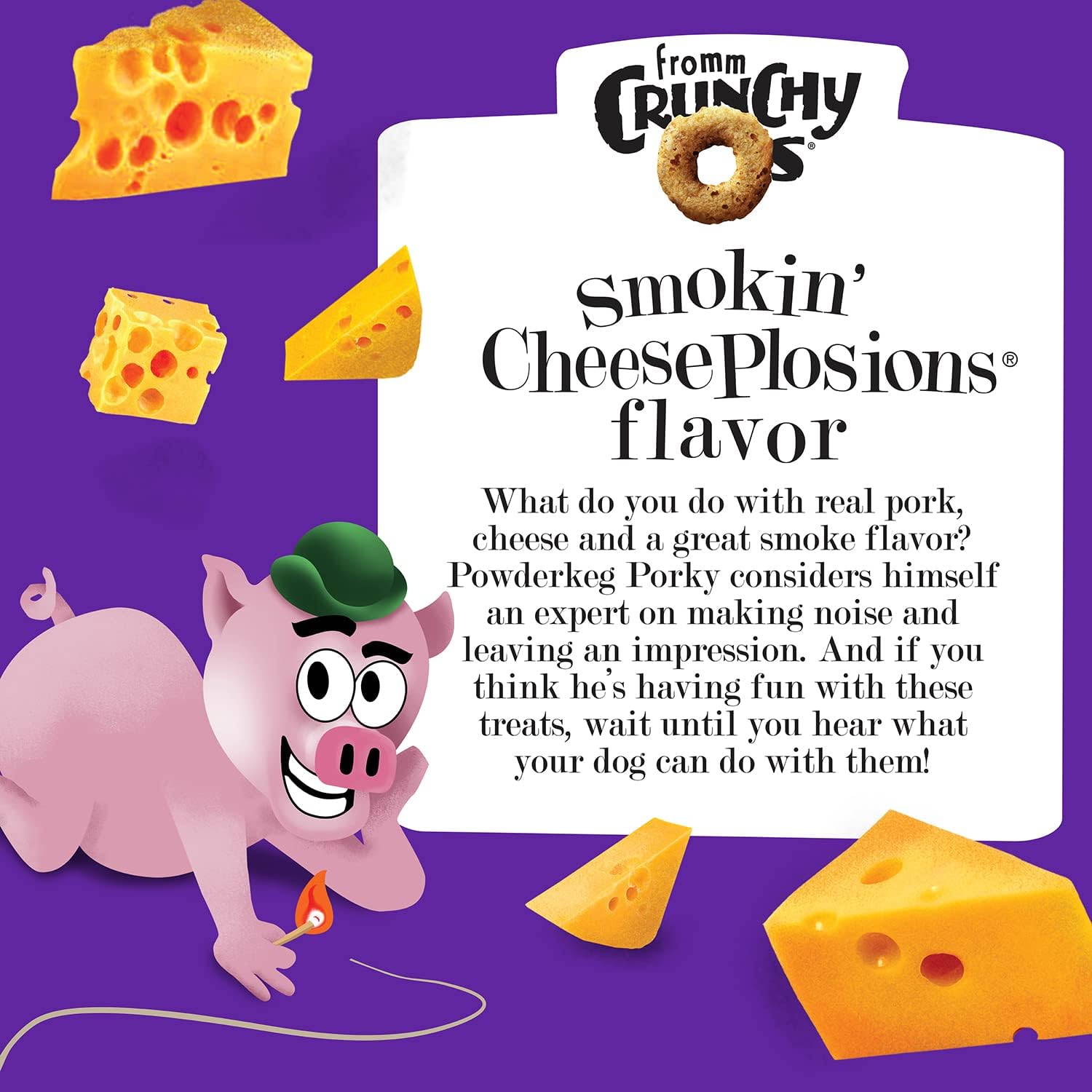 Fromm Dog Crunchy O'S Smokin' CheesePlosions 6oz