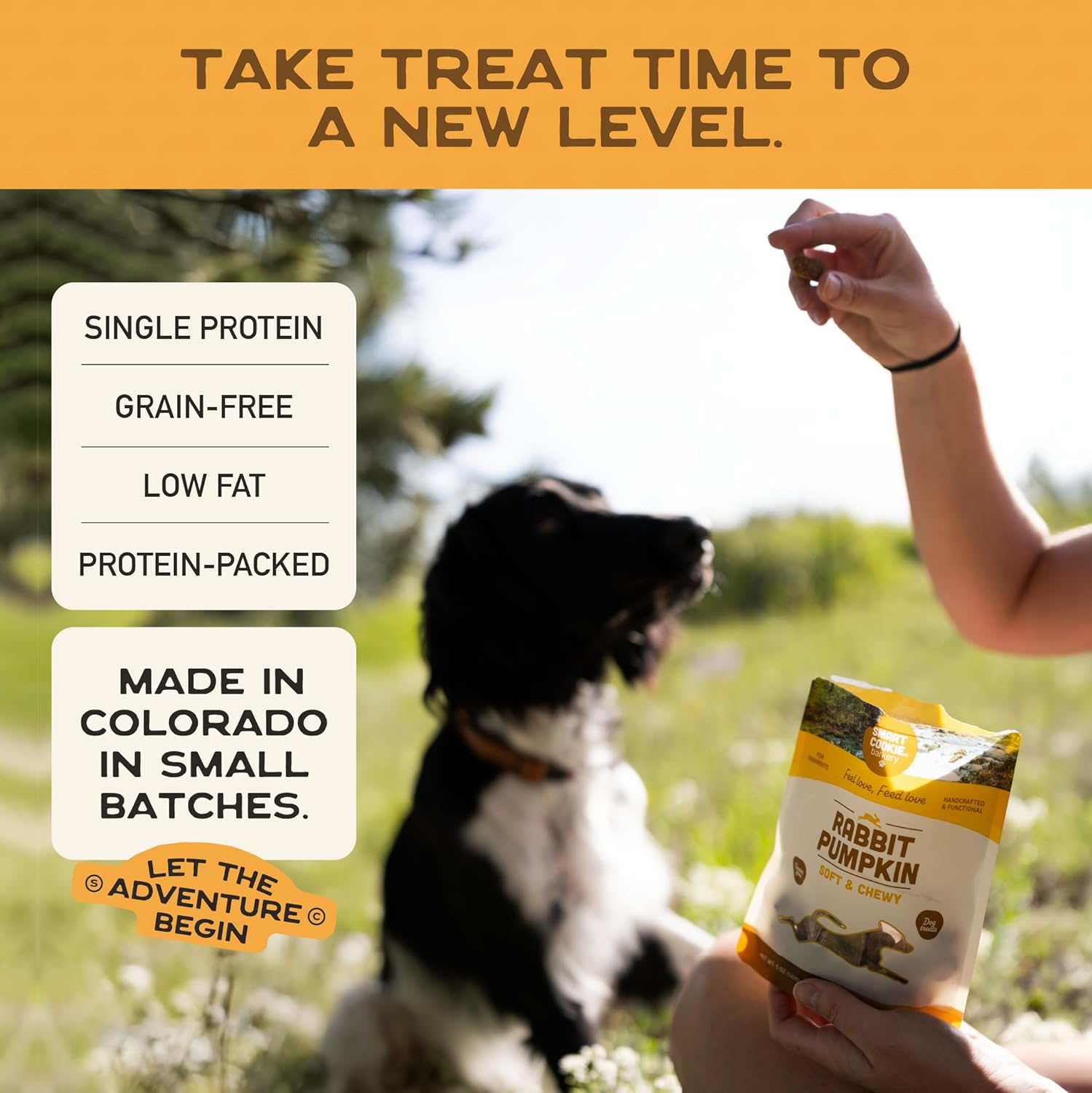 Smart Cookie Barkery Rabbit & Pumpkin Grain-Free Dog Treats, 5-oz bag