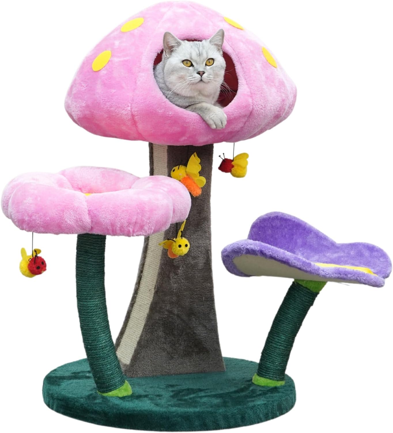 Wonderland Mushroom Cat Tree