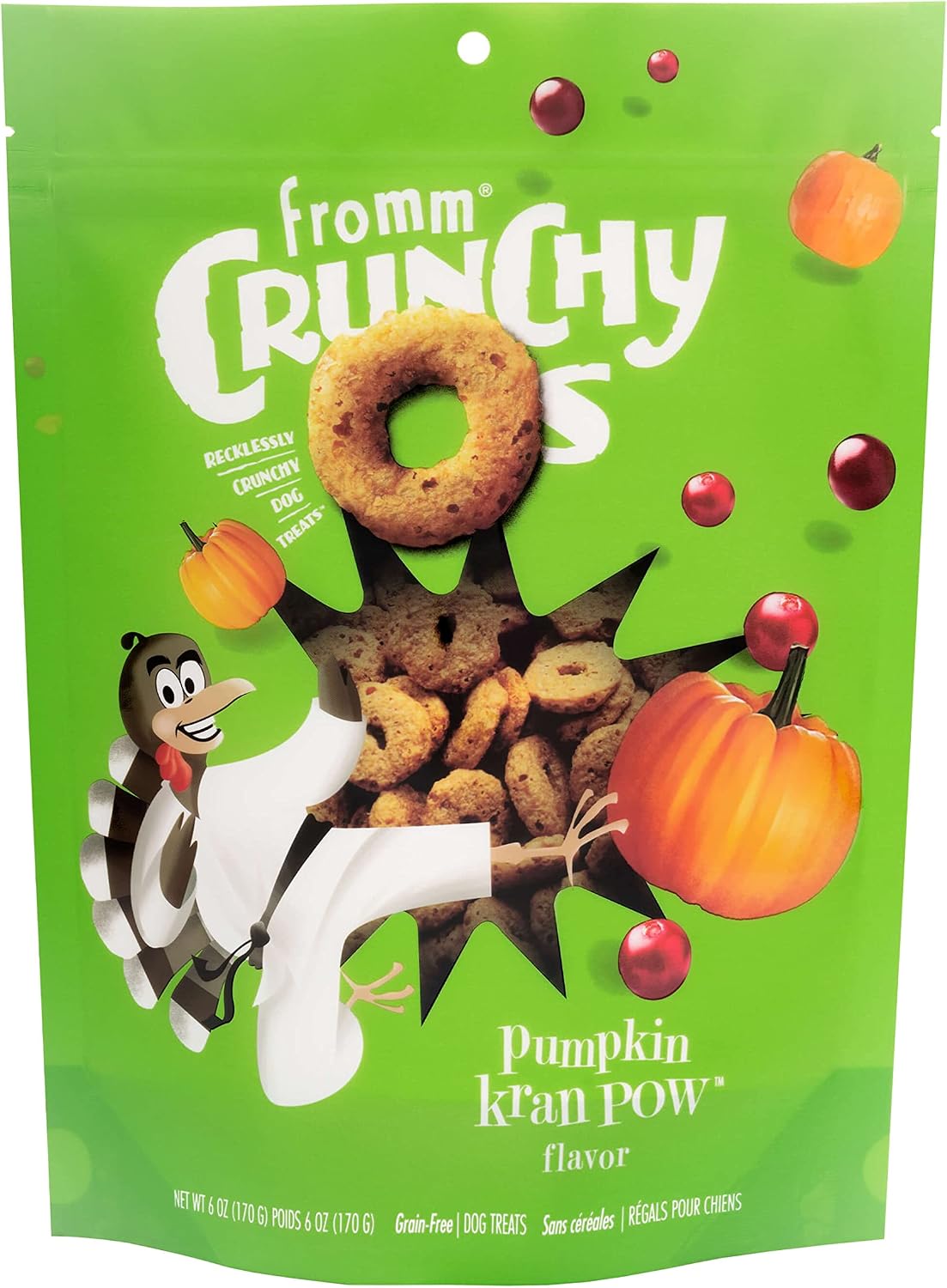 Fromm Dog Crunchy O'S Pumpkin Kran Pow 6oz