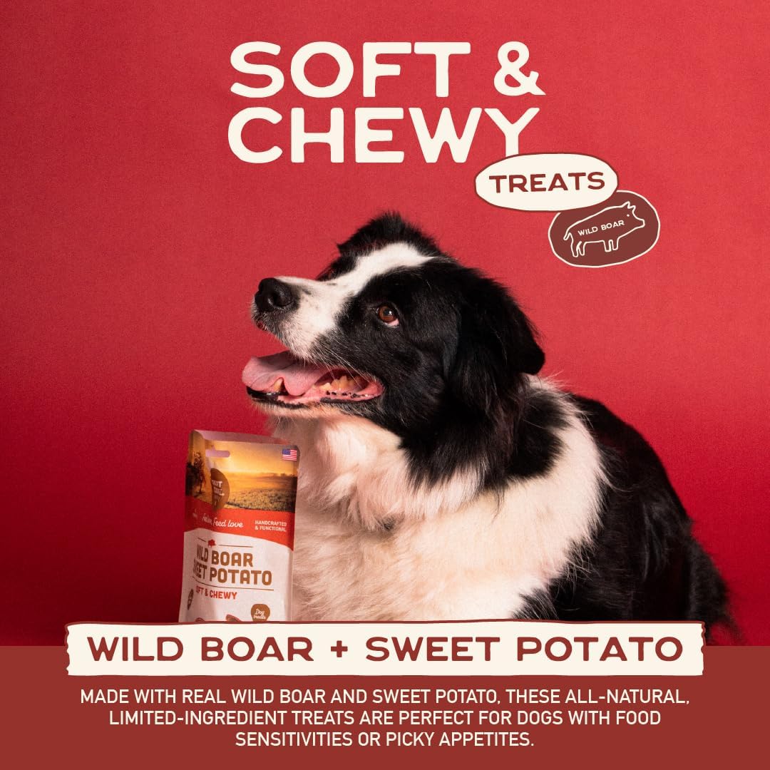 Smart Cookie Barkery Wild Boar & Sweet Potato Grain-Free Dog Treats, 5-oz bag