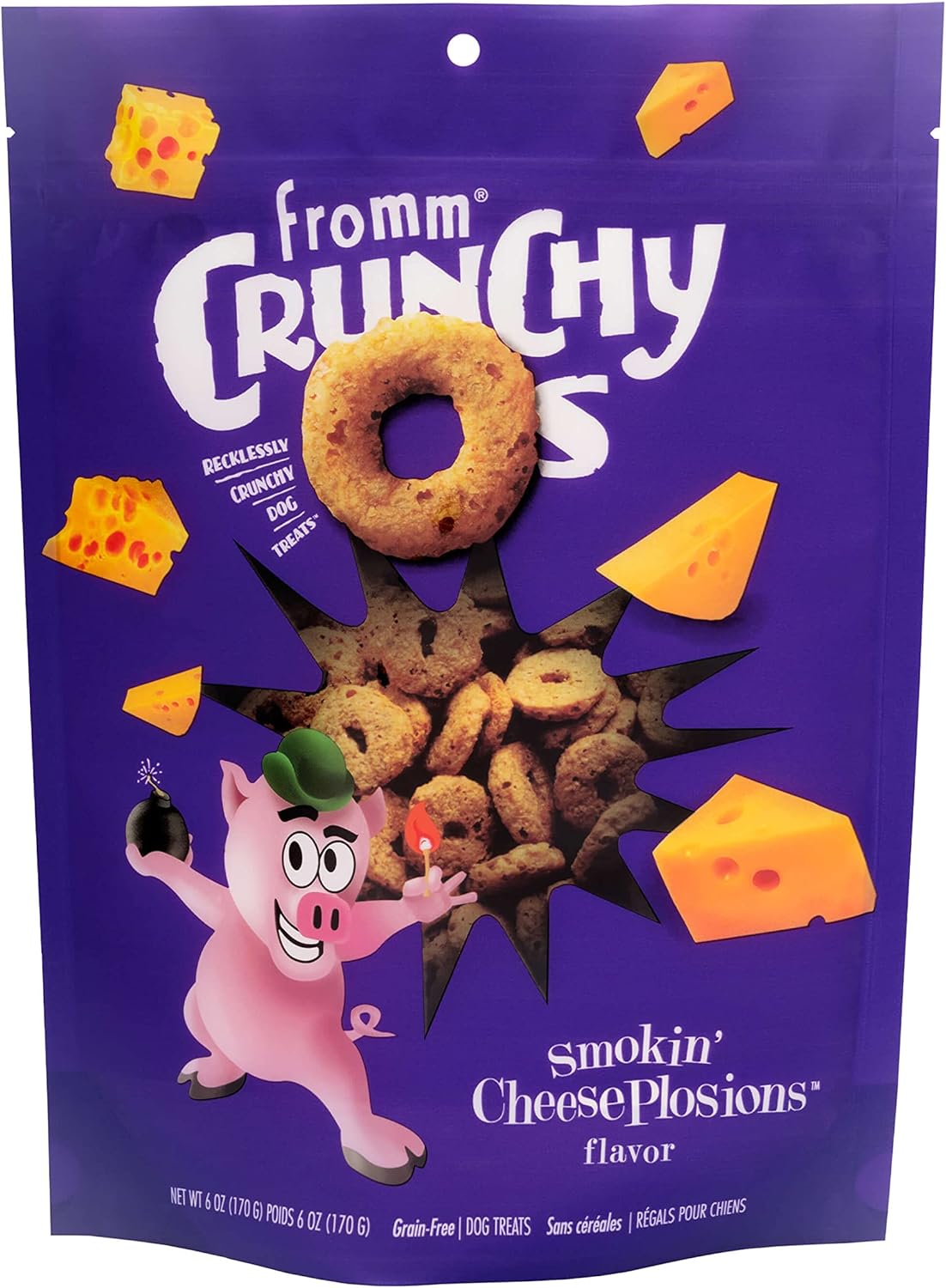Fromm Dog Crunchy O'S Smokin' CheesePlosions 6oz