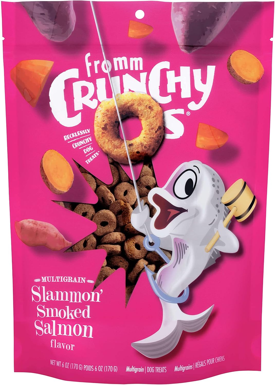Fromm Dog Crunchy O'S Slammon' Smoked Salmon 6oz