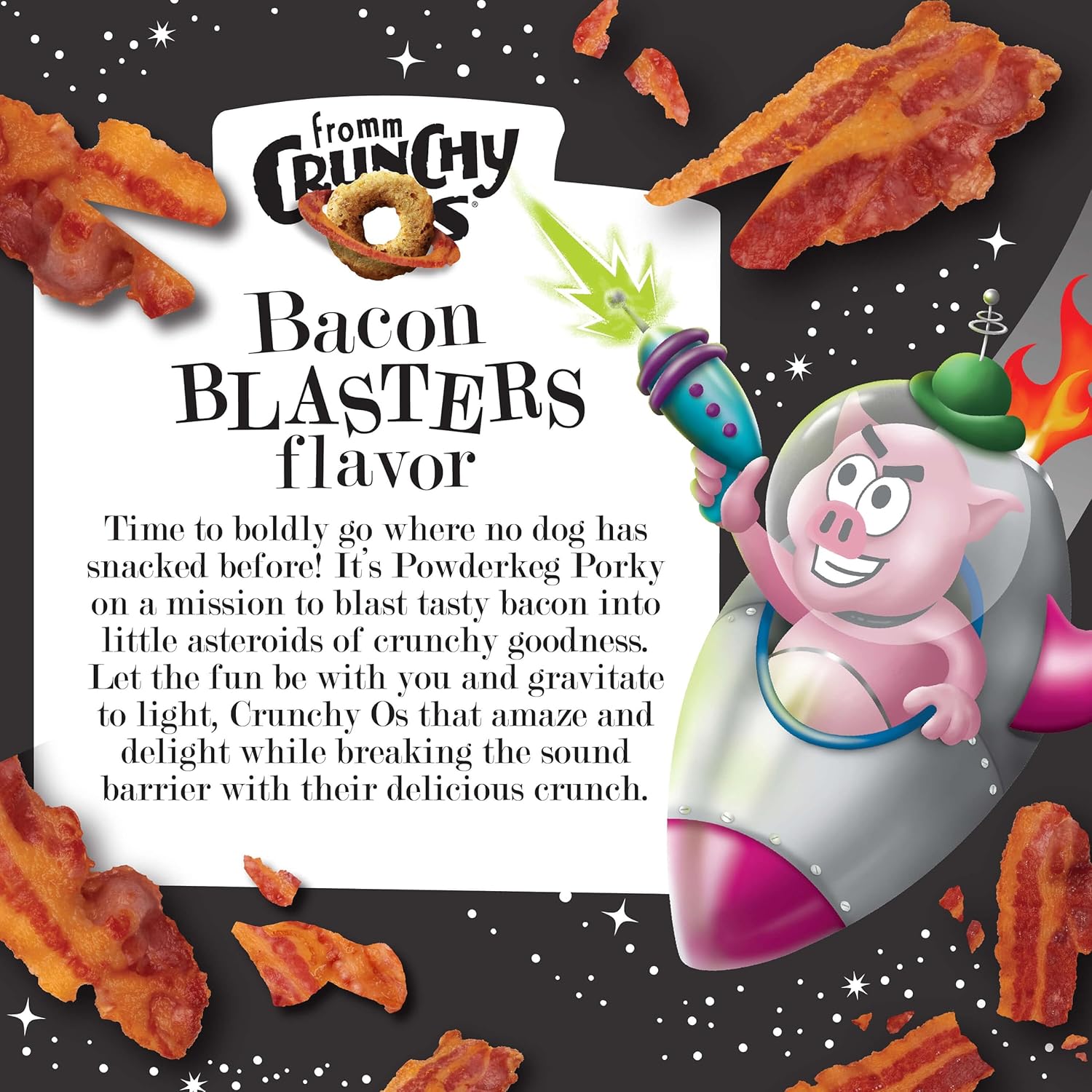 Fromm Dog Crunchy O'S Bacon Blasters 6oz
