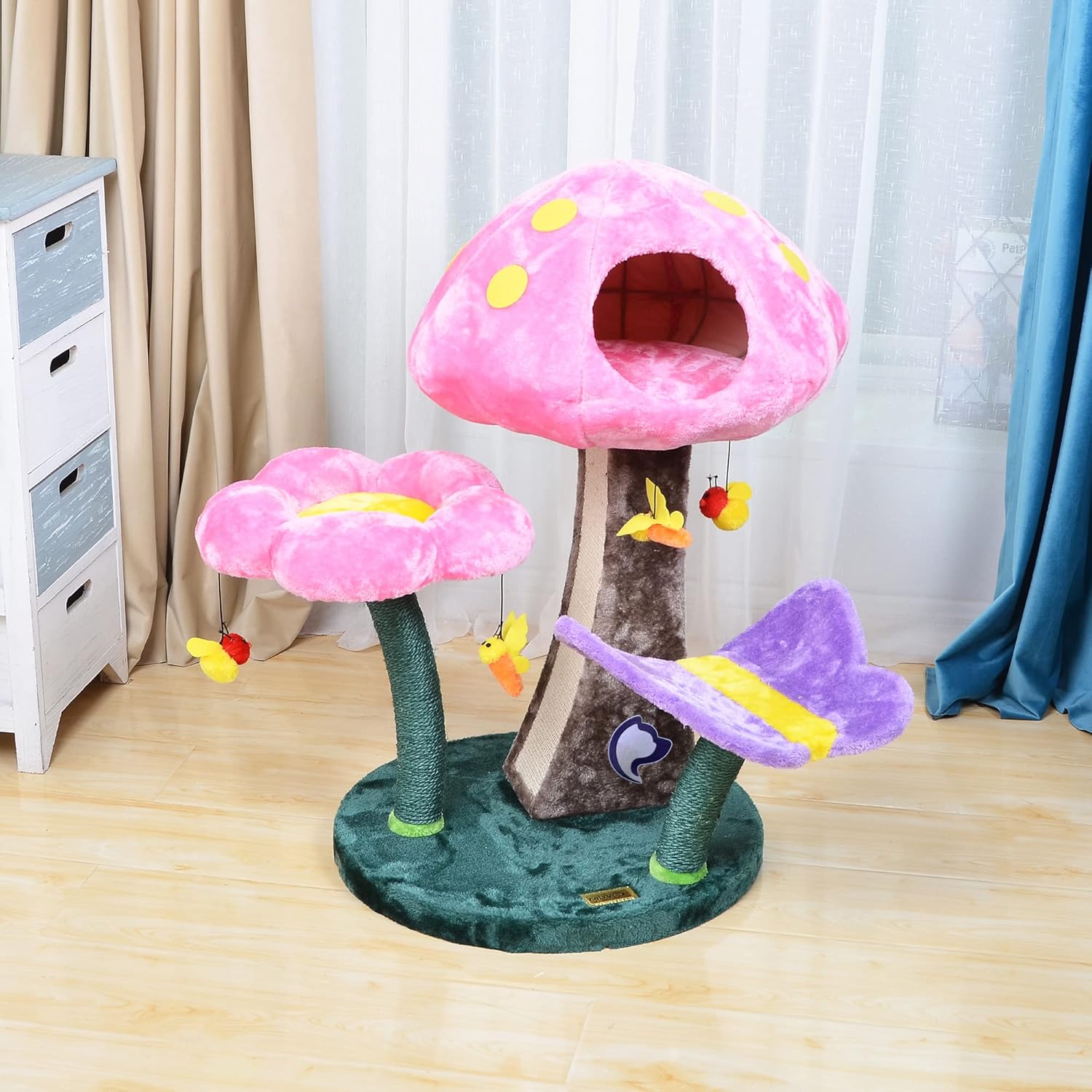 Wonderland Mushroom Cat Tree