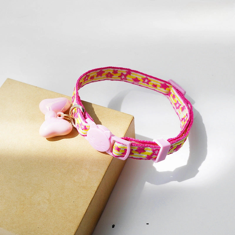Adjustable Cat Break-Away Collar - Star Design