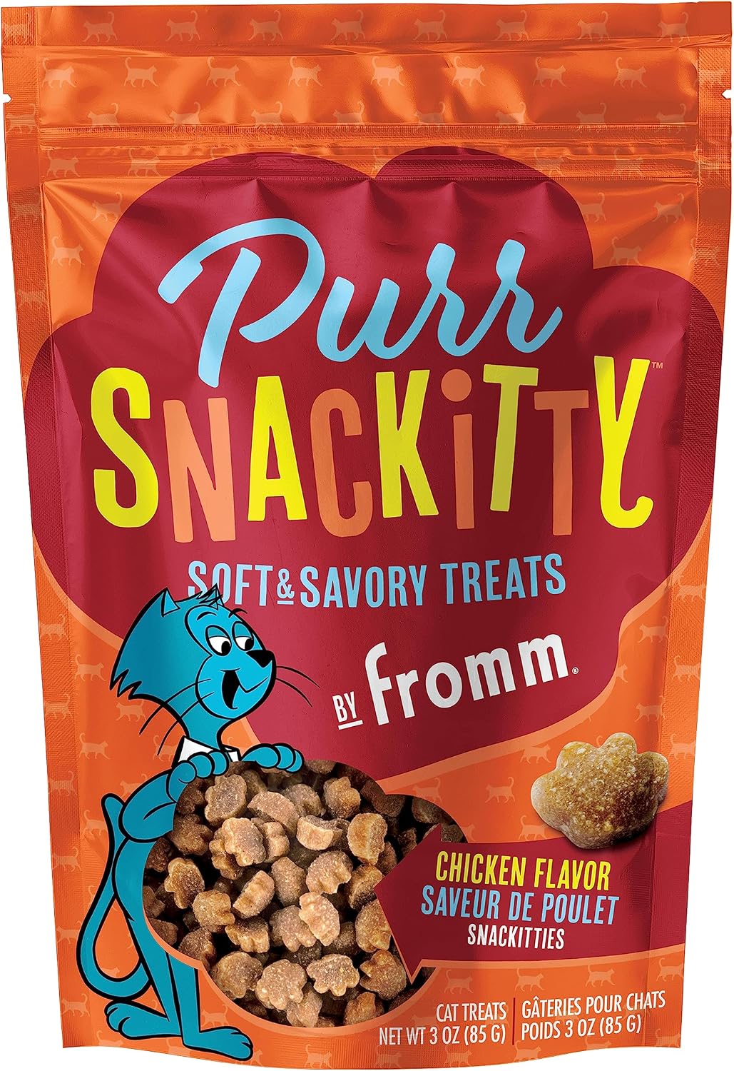 PurrSnackitty Chicken Flavor Snackitties Cat Treats 3oz