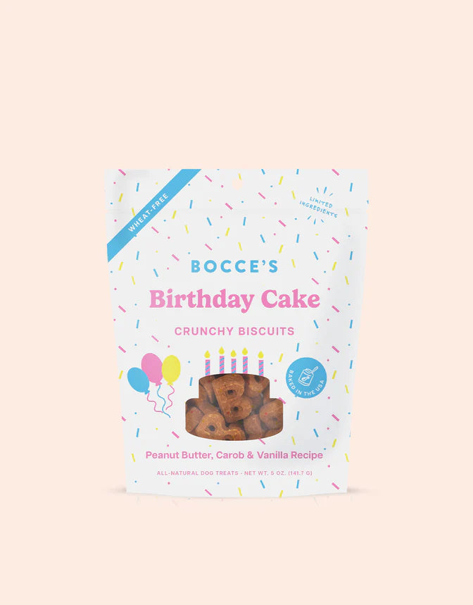 Bocce's Birthday Cake Biscuits
