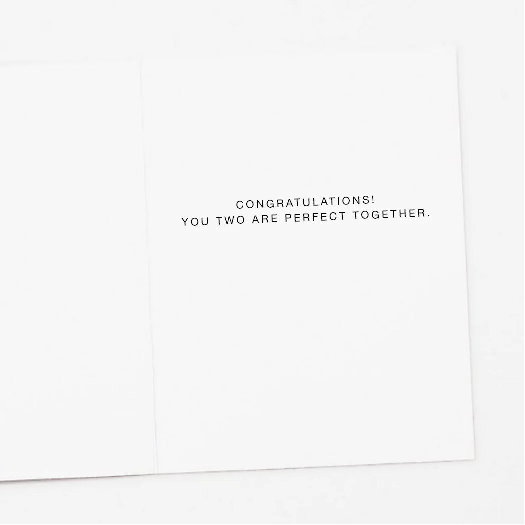 Bouquet Wedding Card