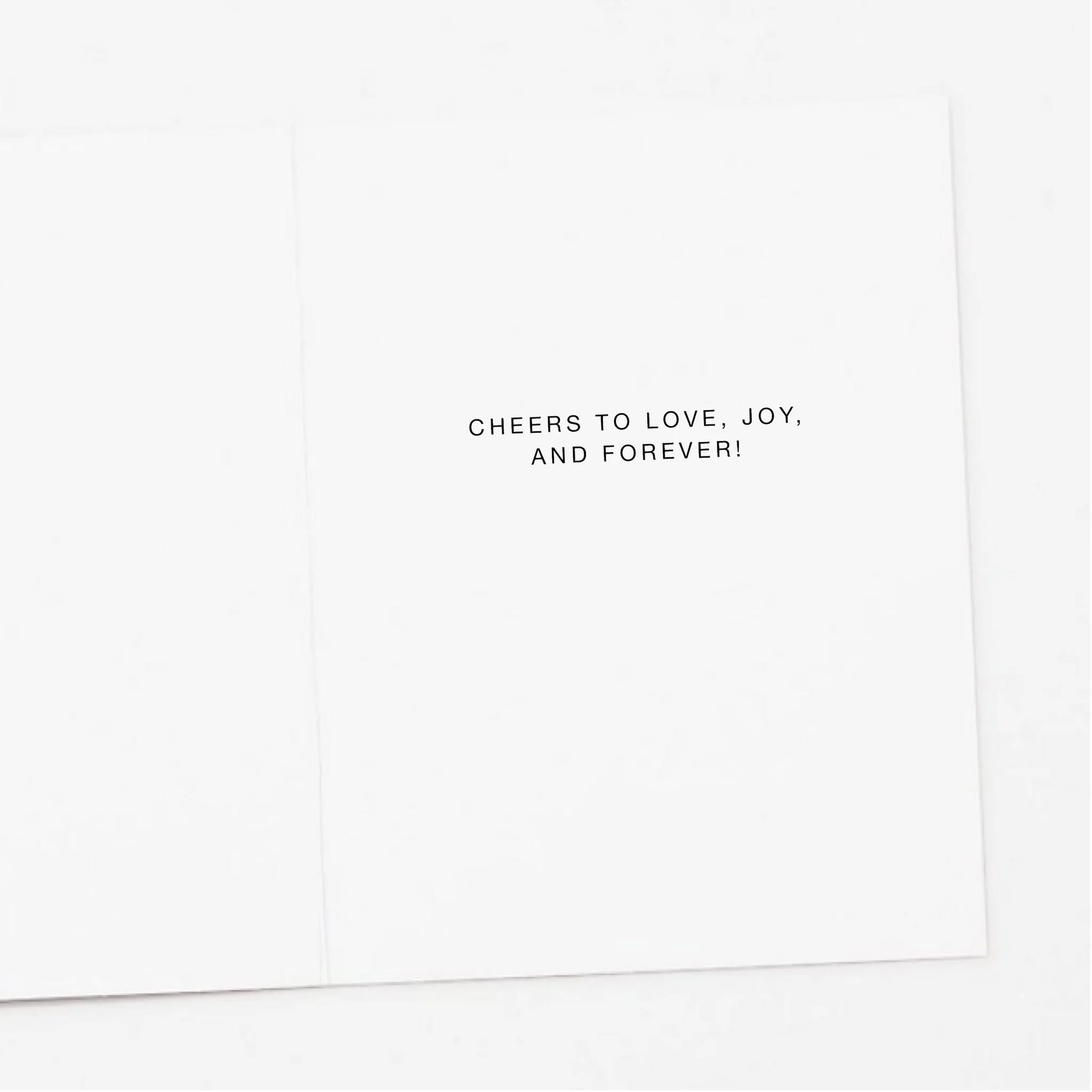 Champagne Tower, Wedding Card