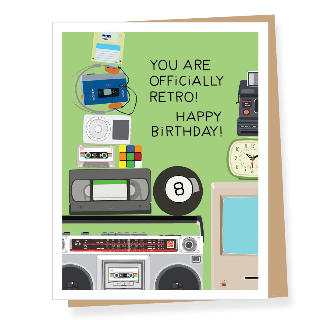 Officially Retro, Birthday Card