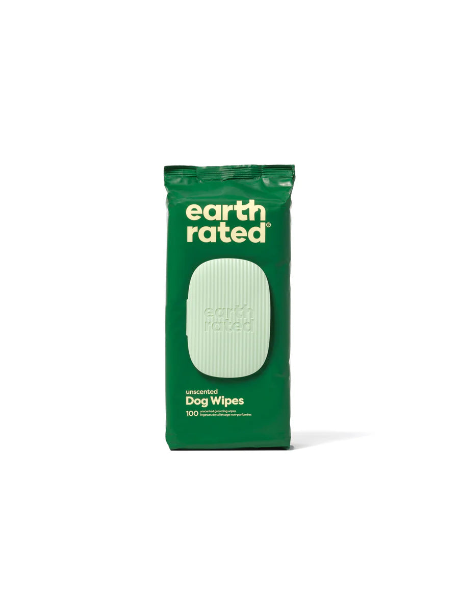 Earth Rated Unscented Dog Grooming Wipes 100ct