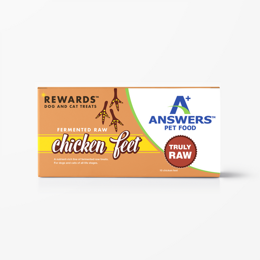 Answers+ Frozen Rewards Fermented Raw Chicken Feet