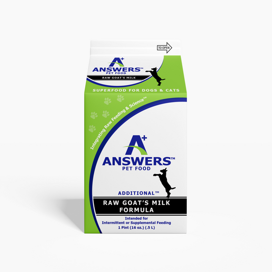 Answers+ Additional Raw Goat's Milk for Cats & Dogs