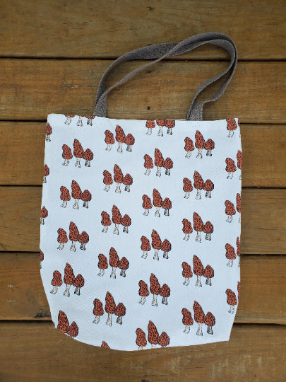Morel Mushroom Tote Bag
