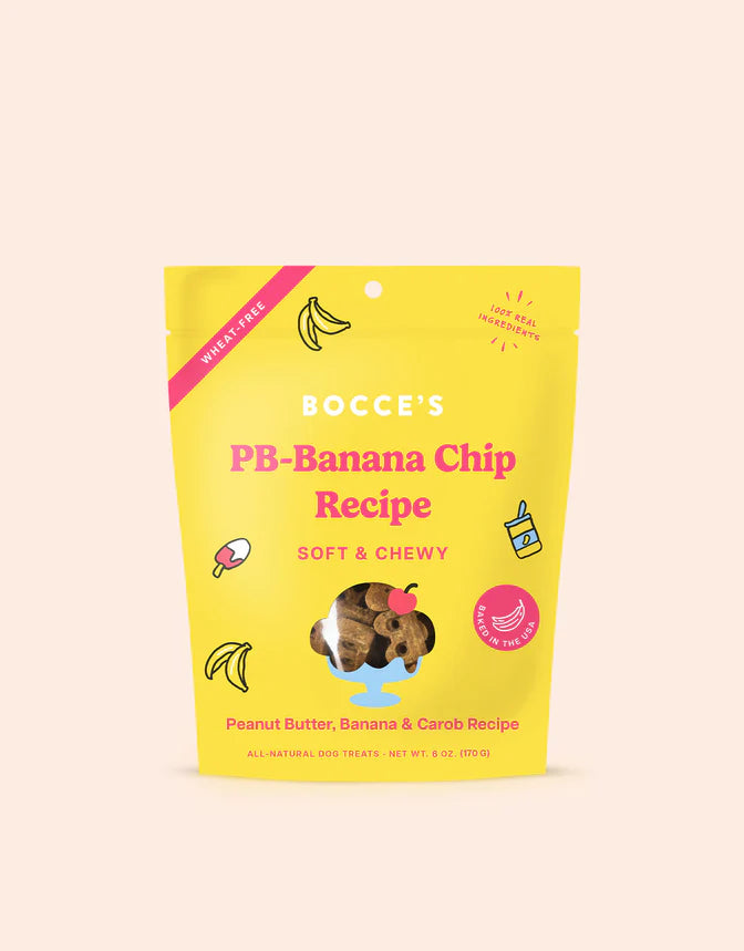 Bocce's PB-Banana Chip Soft & Chewy Treats
