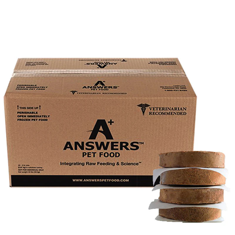 Answers+ Detailed Formula Raw Beef Frozen Dog Food