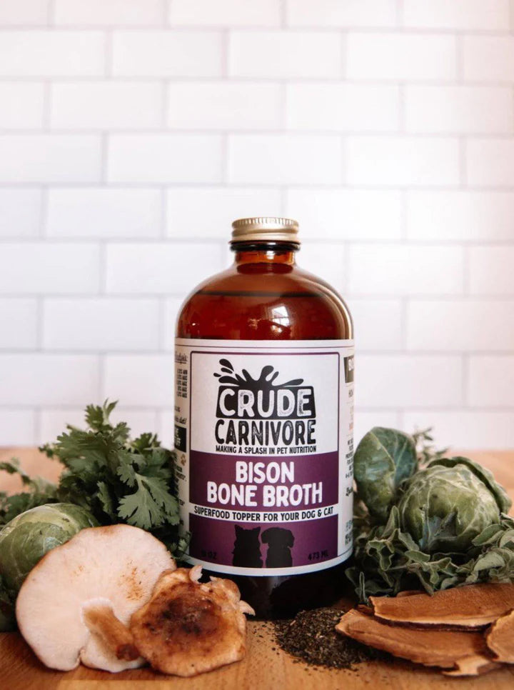 Crude Carnivore Bison Bone Broth 16oz