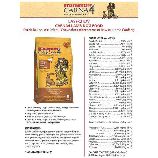 Carna4 Easy Chew Lamb Dog Food