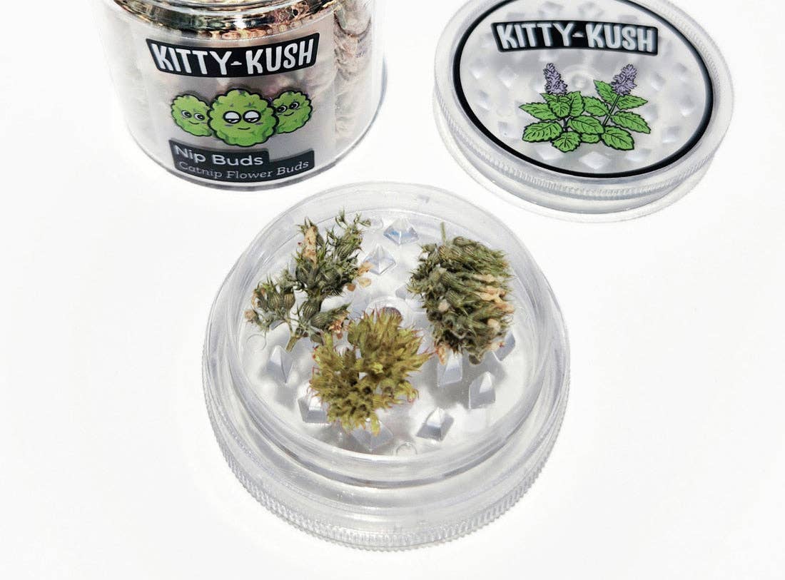 Kitty Kush Nip Buds: Catnip Flower Buds & Grinder