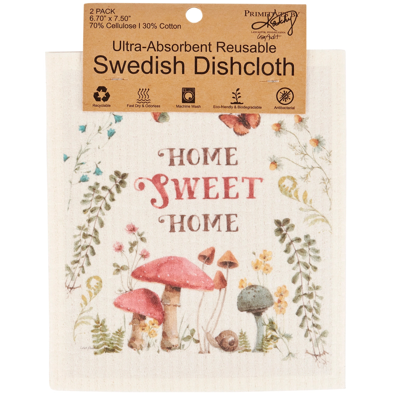 Home Sweet Home Swedish Dishcloth