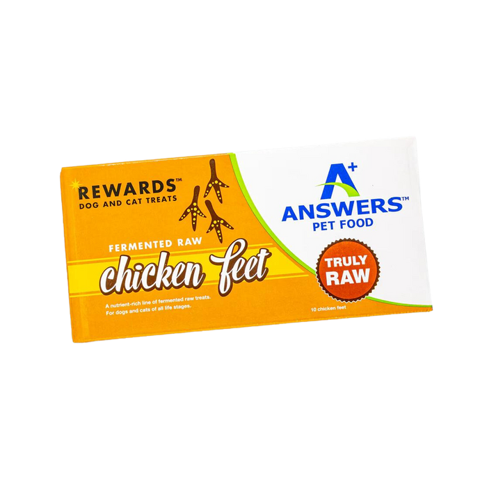 Answers+ Frozen Rewards Fermented Raw Chicken Feet