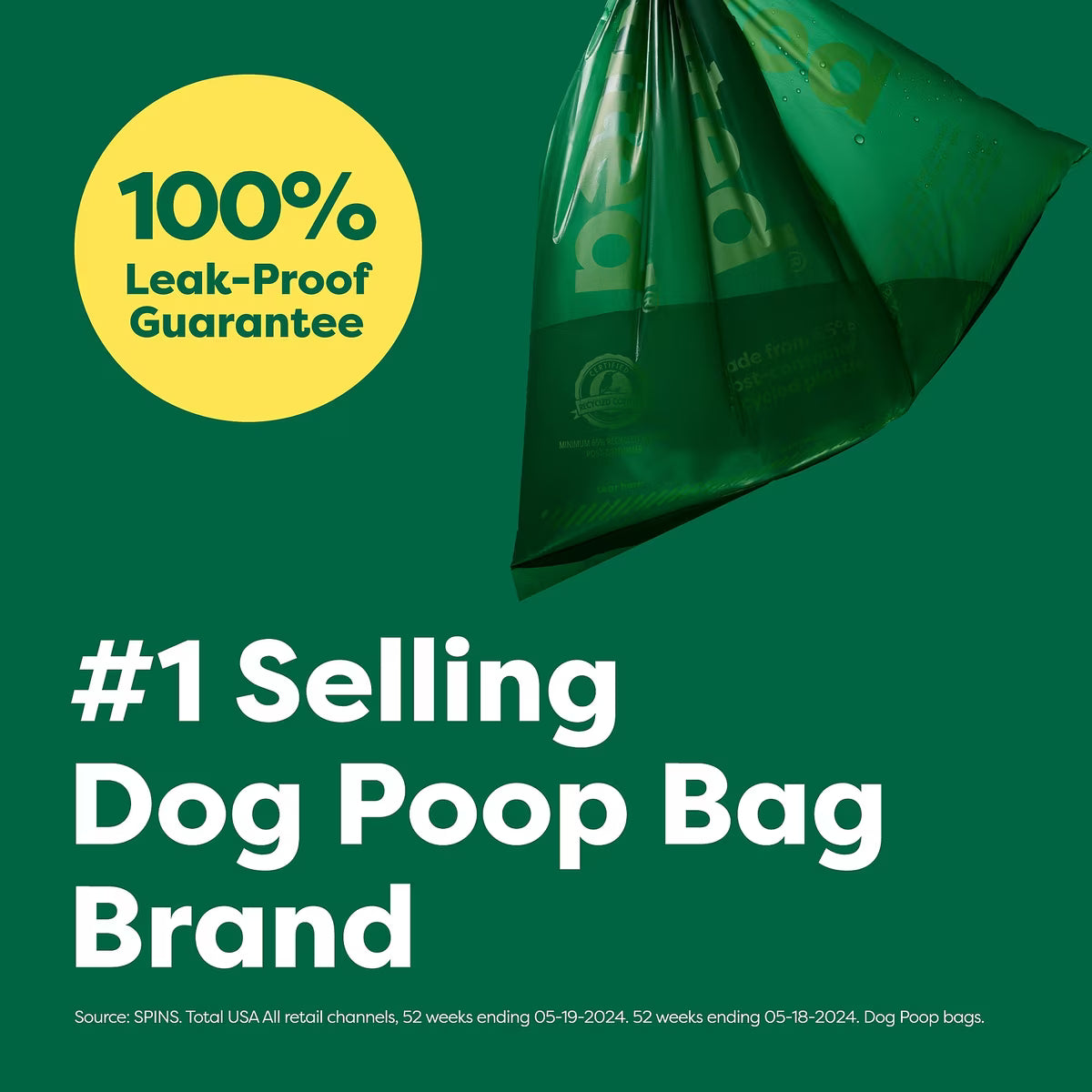 Earth Rated Unscented Poop Bags 120ct on 8 Refill Rolls