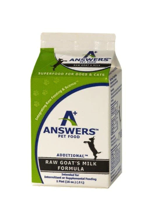 Answers+ Additional Raw Goat's Milk for Cats & Dogs