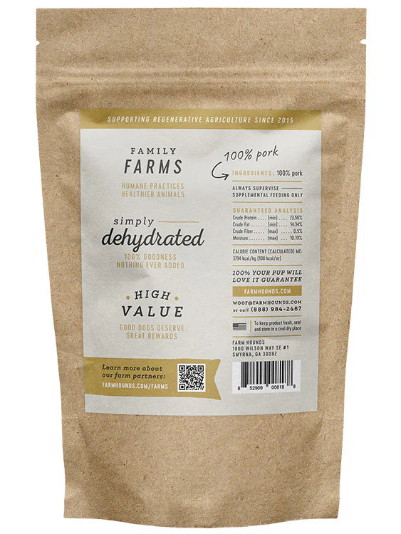 Farm Hounds Pork Jerky 3.5oz