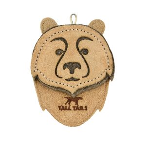 Tall Tails Natural Leather Bear Toy, 4